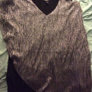 Black and silver top